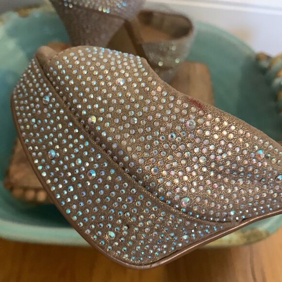 STEVE MADDEN BEDAZZLED JEWELED STILETTO HEELS size 8.5 - Picture 4 of 7